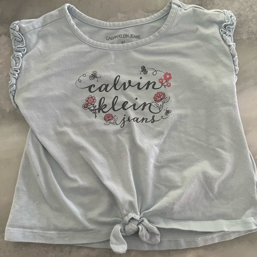 Calvin klein 4T t shirt with tie